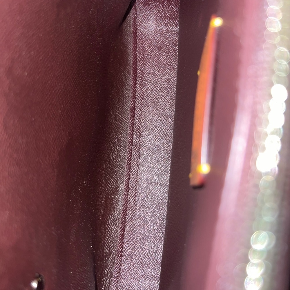 COACH Pink Floral Pebbled Leather Tote - Picture 9 of 14